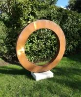 Кортеновская сталь кольцо садовая скульптура (518270) сертификат арт-объект  в Орске