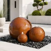 Шары 3 шт. фонтан Corten от (518907) ∅ 0,35 до 1 м. Орск 