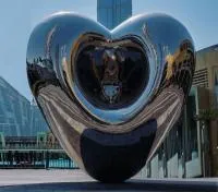 Объёмная скульптура сердце из нержавеющей стали (518278) сертификат арт-объект  в Орске