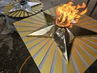 Решётка лучи вечный огонь (518197) сертификат авторская  в Орске