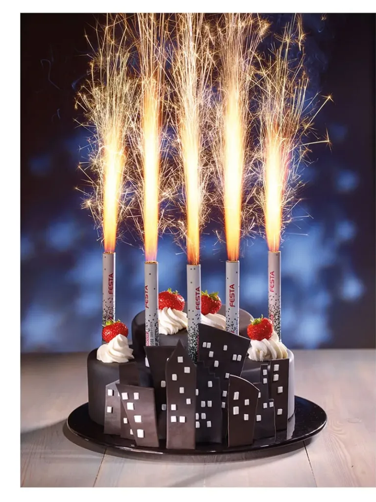 Фейерверки фонтаны для торта купить в Орске магазин пиротехники доставка