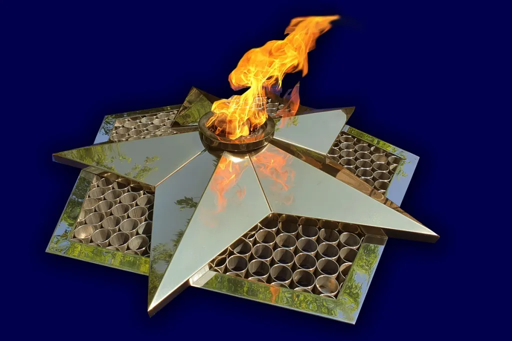 Вечный огонь звезда с газовой в Орске 